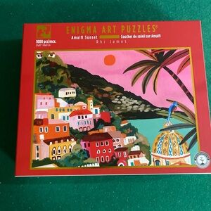 Amalfi Sunset Jigsaw Puzzle - Red